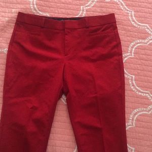 Sloan red slim pants